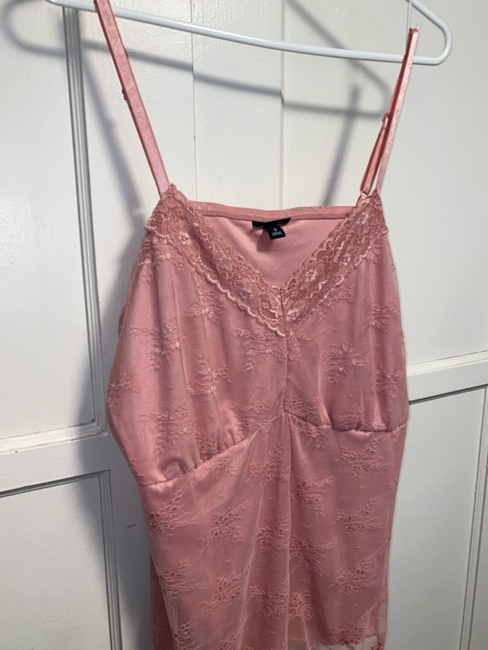 Torrid Size 1X Pink Lace Sweetheart Cami - Picture 9 of 9